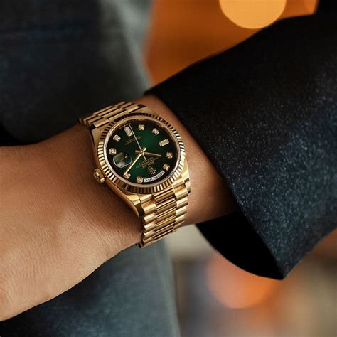 green ombre rolex|Rolex day date 36mm.